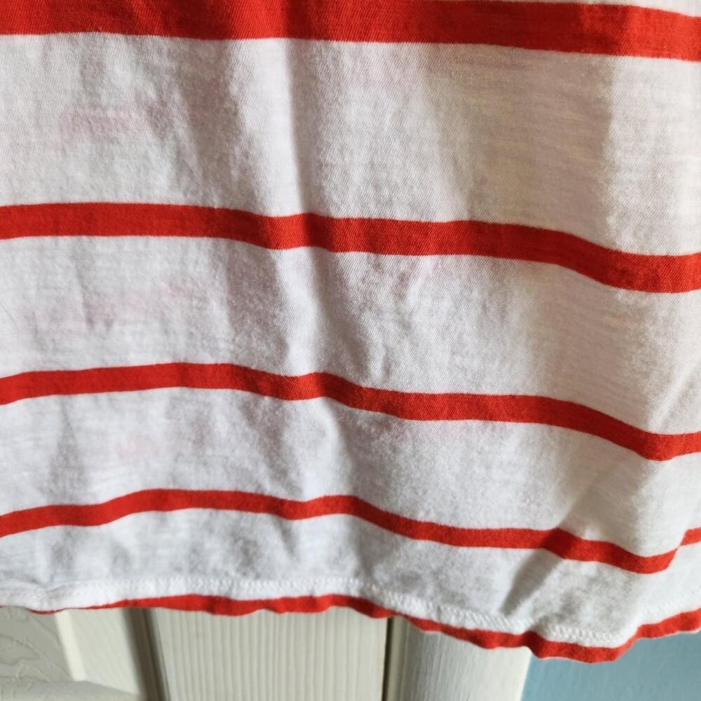 Madewell white and red striped tank top with pocket , summer lite - Picture 4 of 5